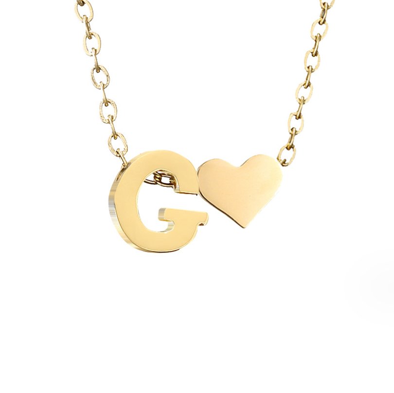 Nina – Collar dorado en forma de V.
