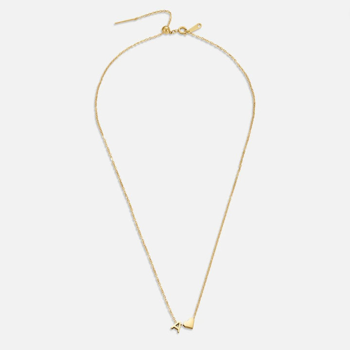 Nina – Collar dorado en forma de V.