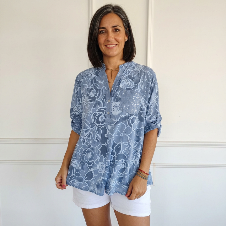 Cassie | Blusa con estampado floral
