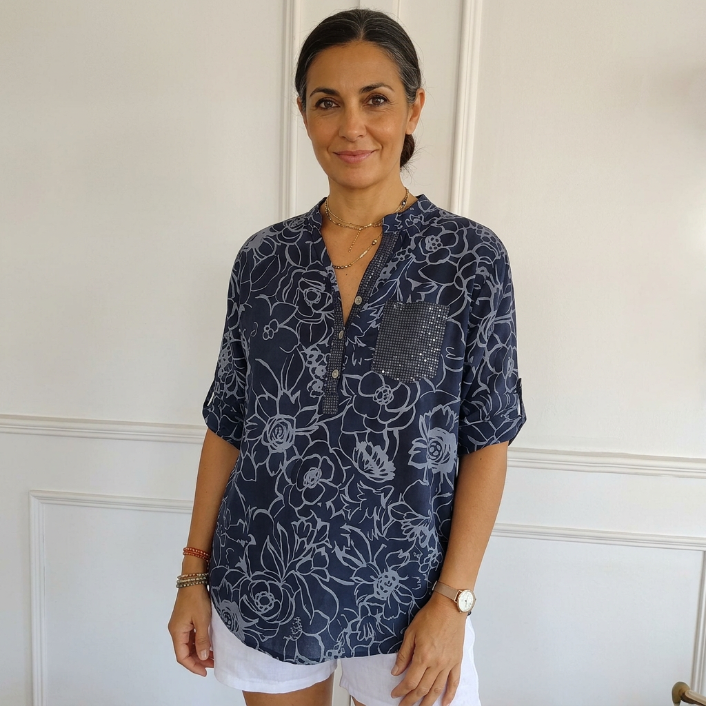 Cassie | Blusa con estampado floral