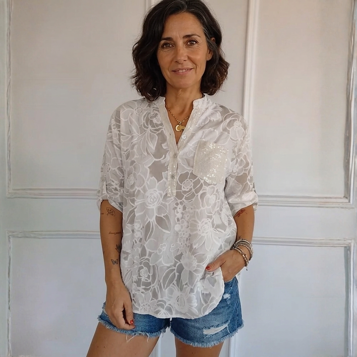 Cassie | Blusa con estampado floral