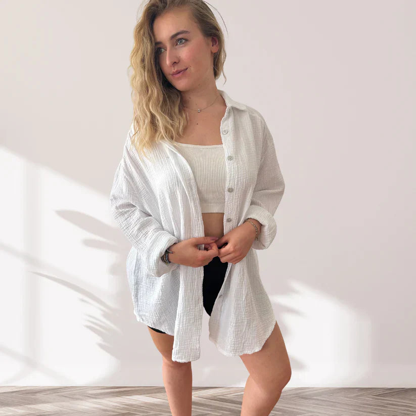 Violeta™ | Blusa Oversize de Algodón