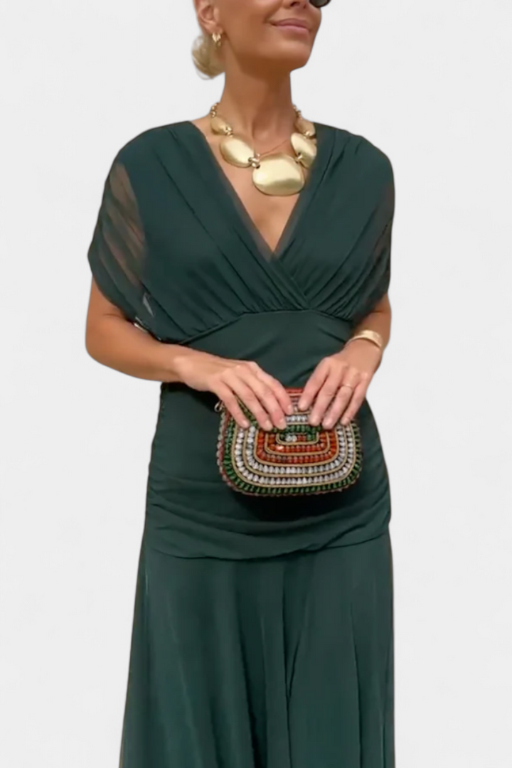Laluna™ | Vestido Elegante Con Escote En V