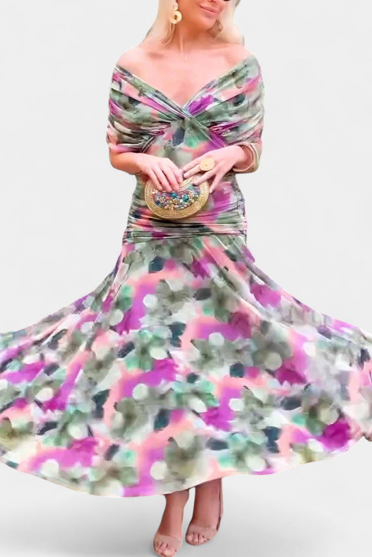 Laluna™ | Vestido Elegante Con Escote En V