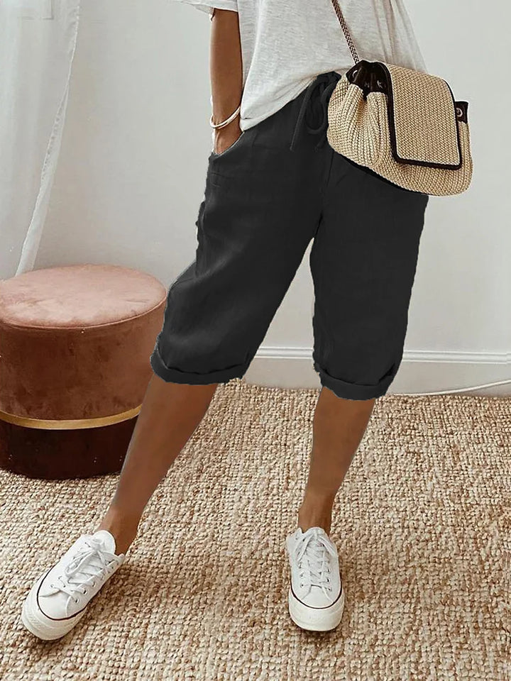 Audrey | Pantalones de Algodón-Lino