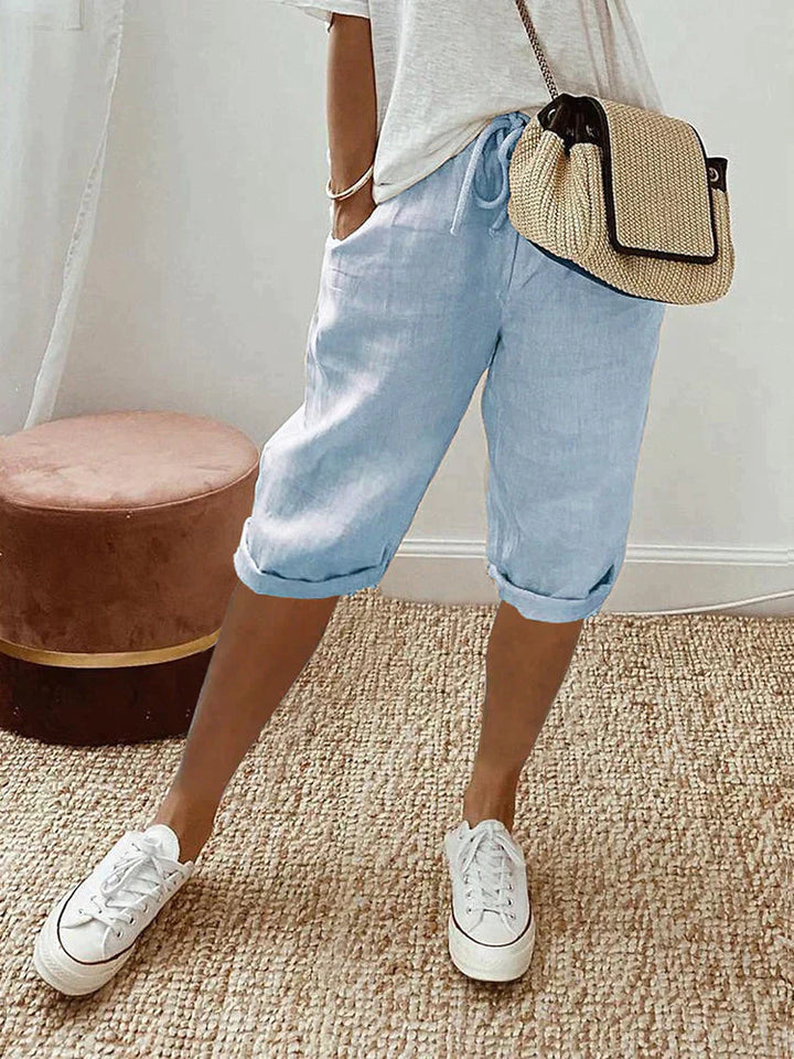 Audrey | Pantalones de Algodón-Lino